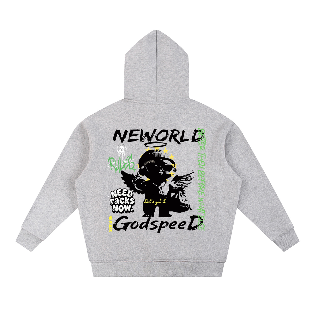 Sun Fade Contrast Tape Fleece Hoodie