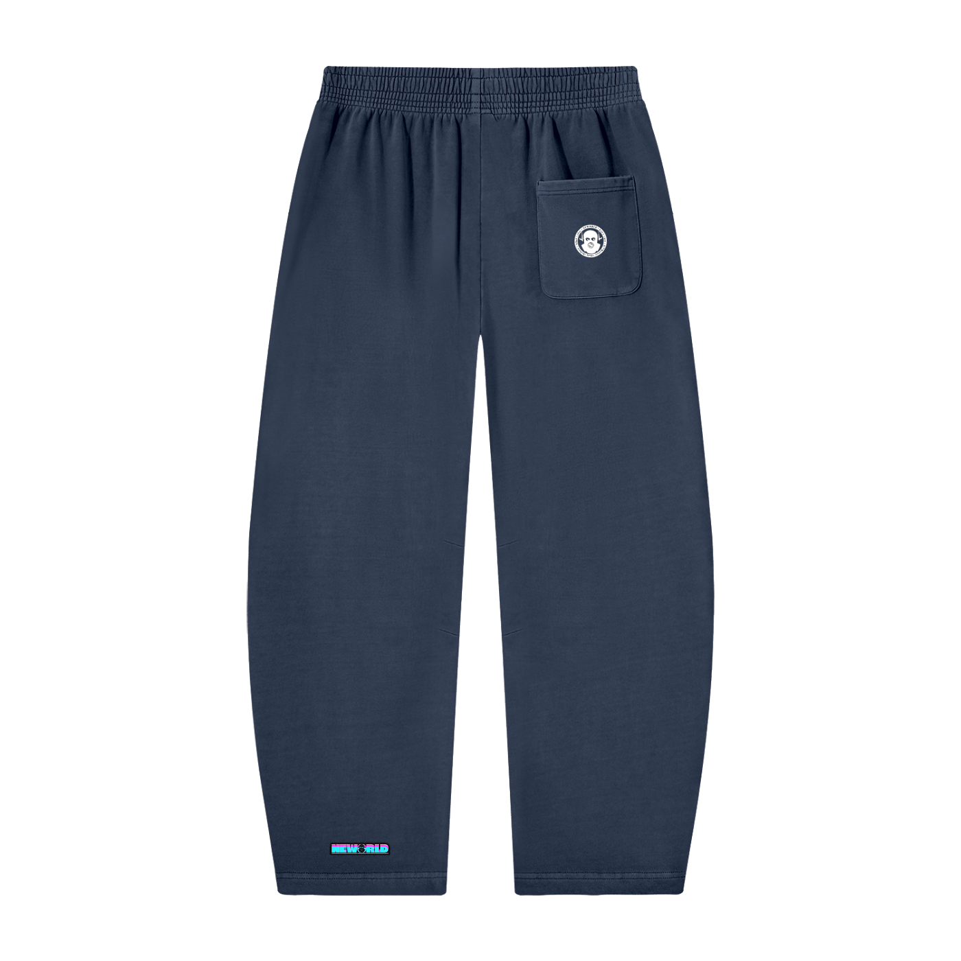 Unisex Vintage Washed Barrel Leg Sweatpants