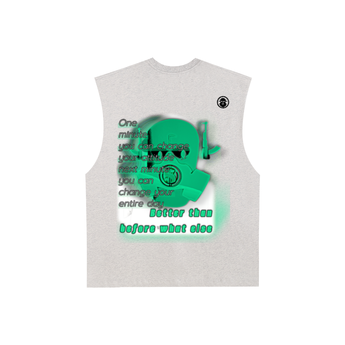 Raw Edge Cotton Tank Top
