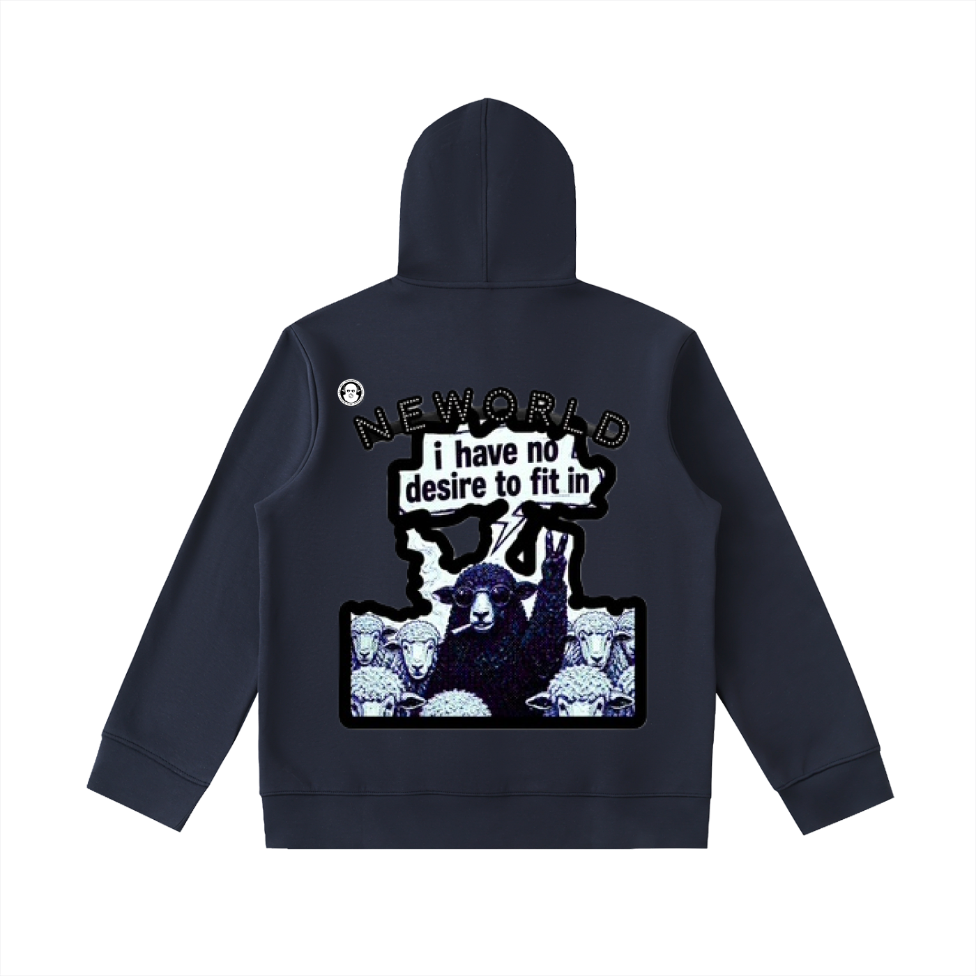Essential Heavyweight High Neck  Zip-Up Hoodie