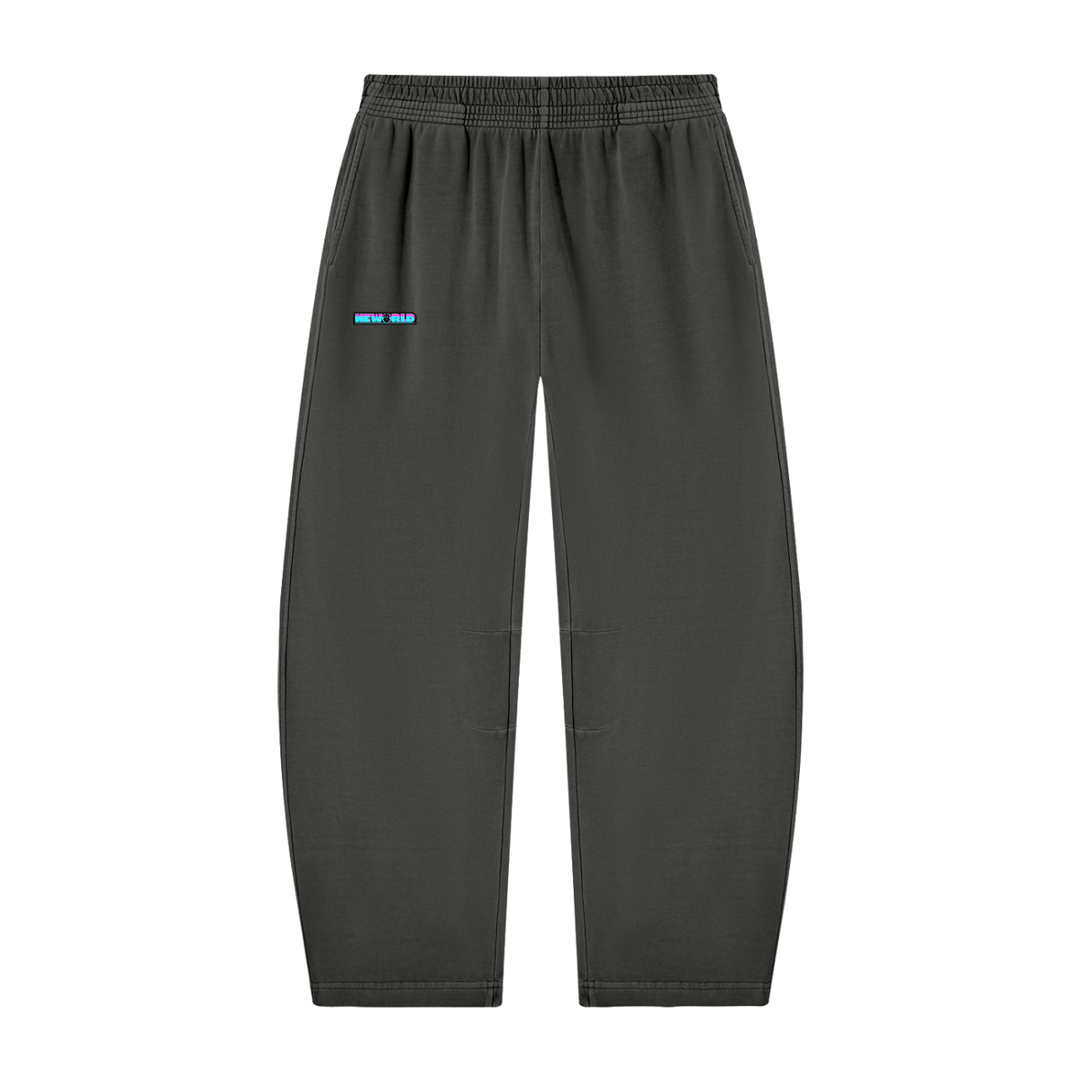 Unisex Vintage Washed Barrel Leg Sweatpants