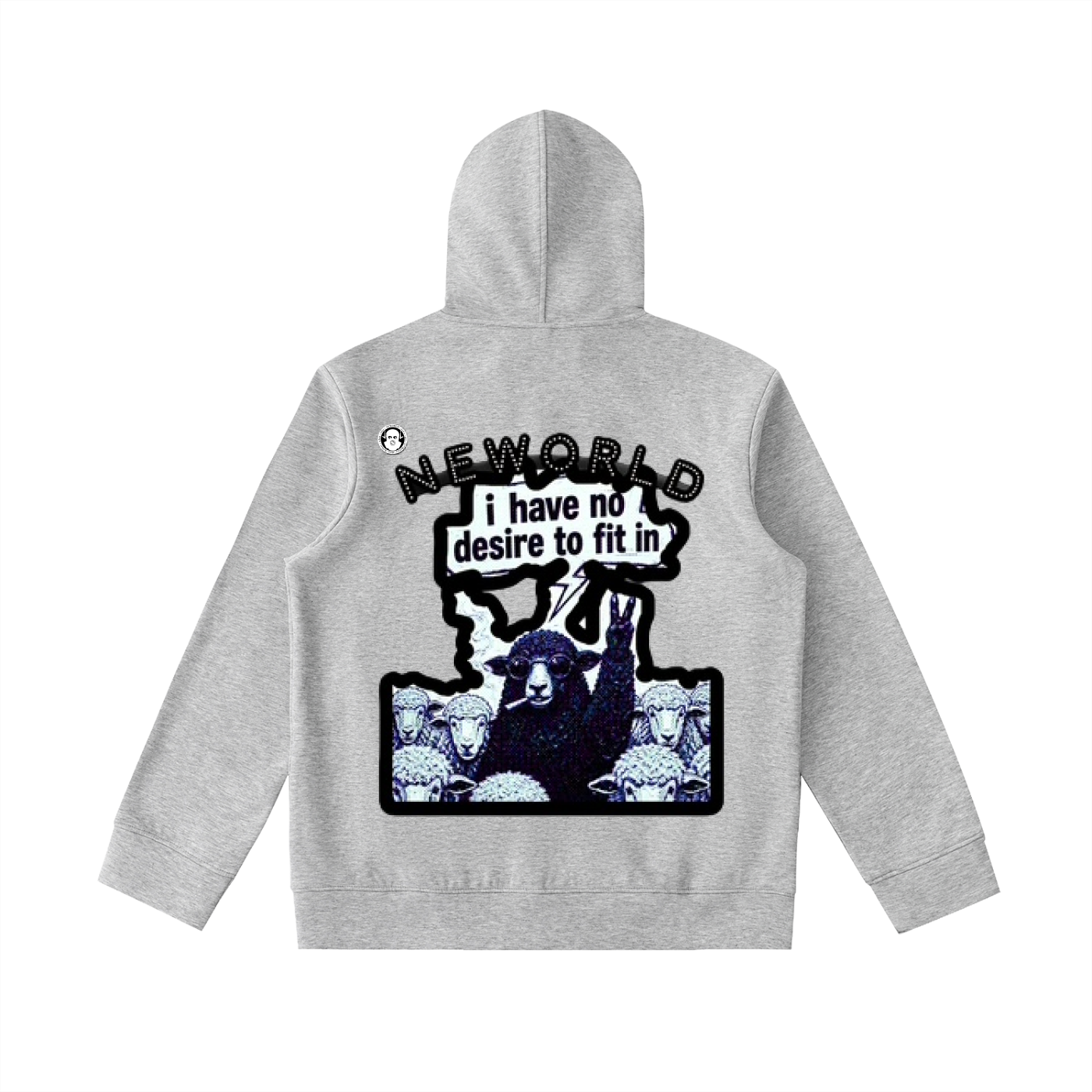 Essential Heavyweight High Neck  Zip-Up Hoodie
