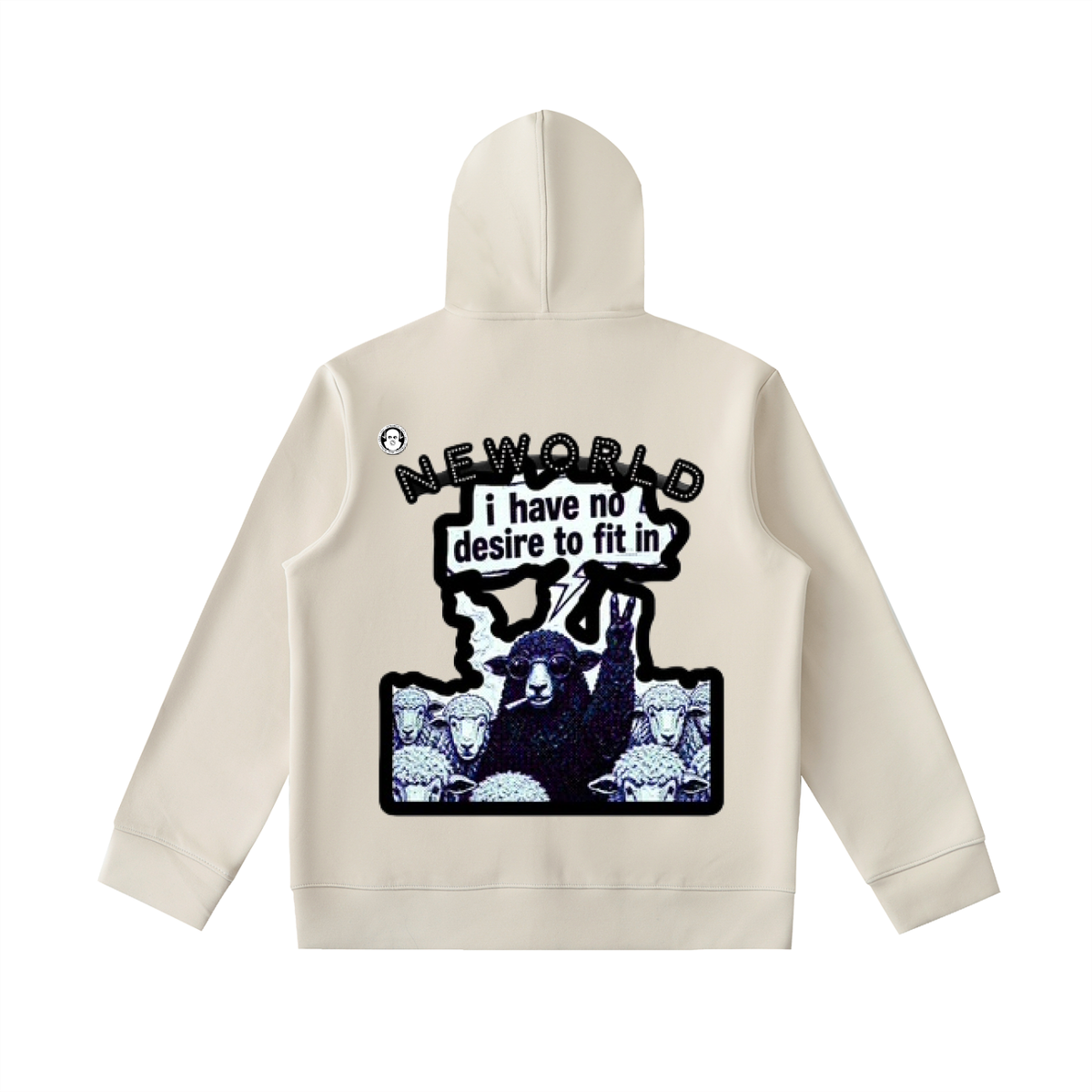 Essential Heavyweight High Neck  Zip-Up Hoodie