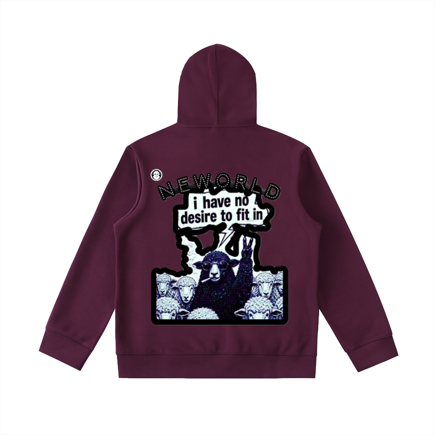 Essential Heavyweight High Neck  Zip-Up Hoodie