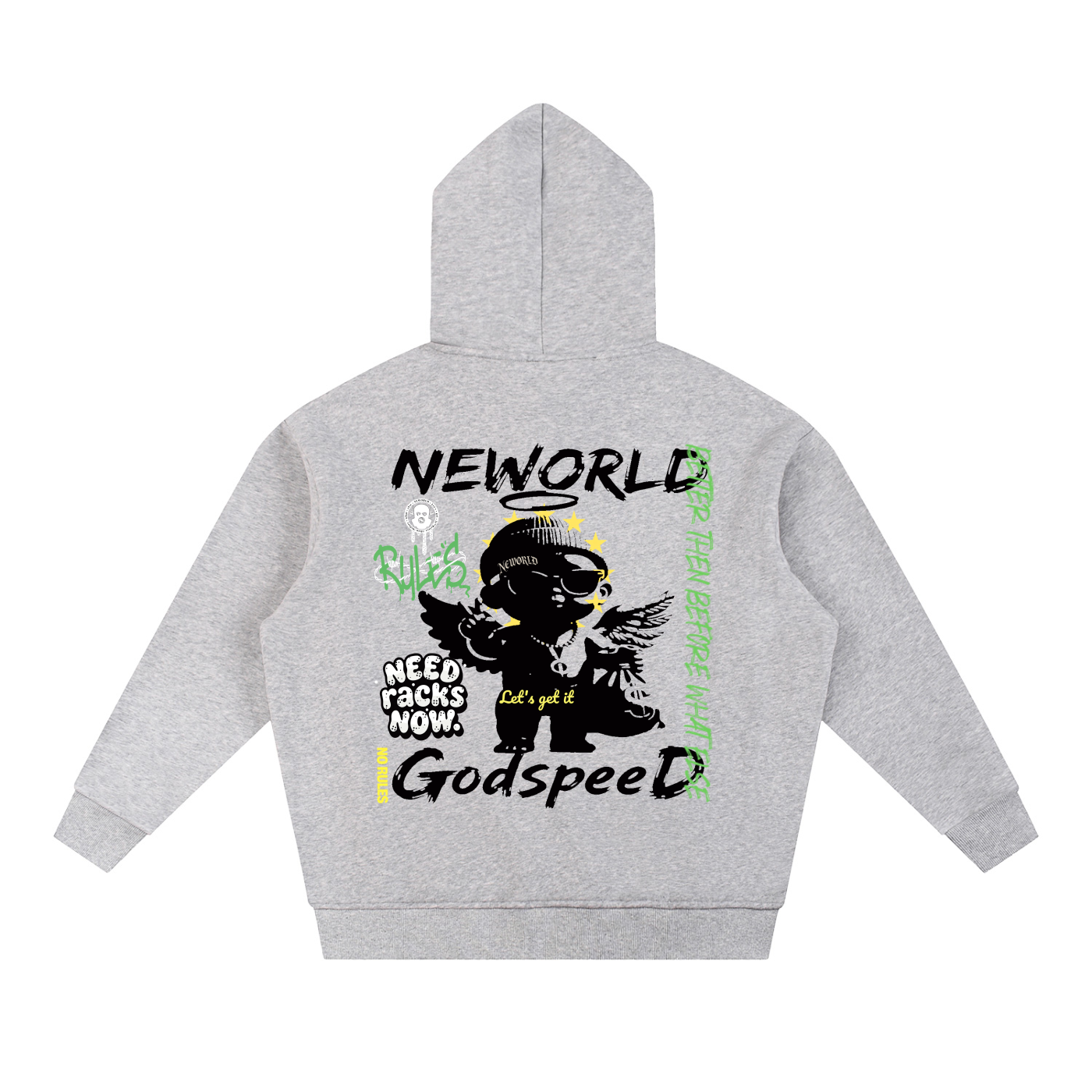 Sun Fade Contrast Tape Fleece Hoodie