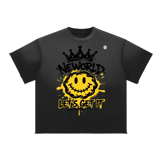 Sun Fade Raw Edge T-Shirt