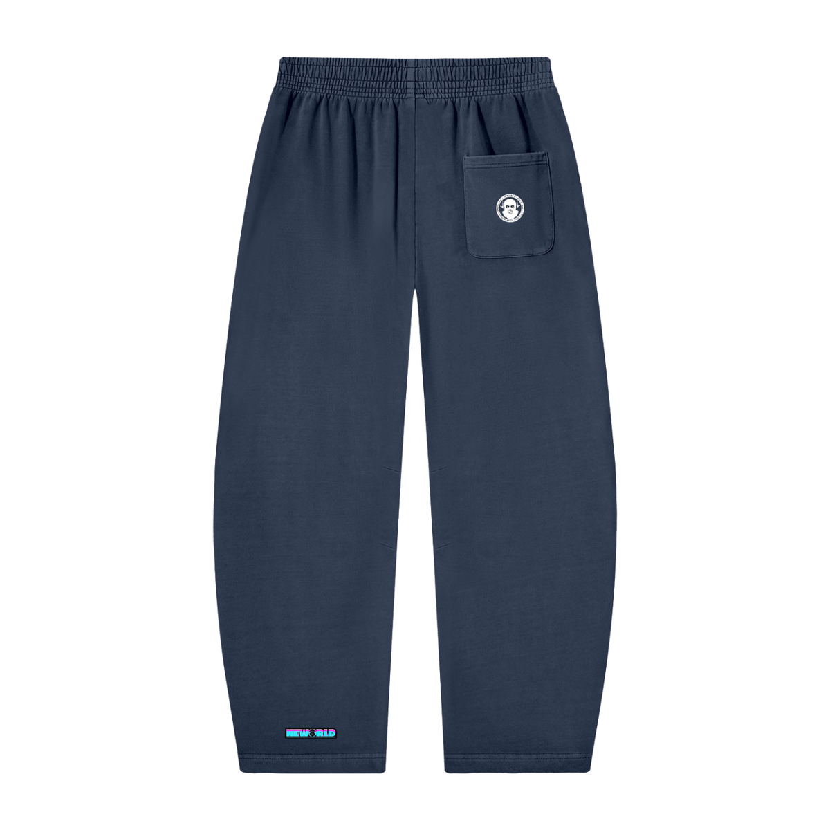 Unisex Vintage Washed Barrel Leg Sweatpants