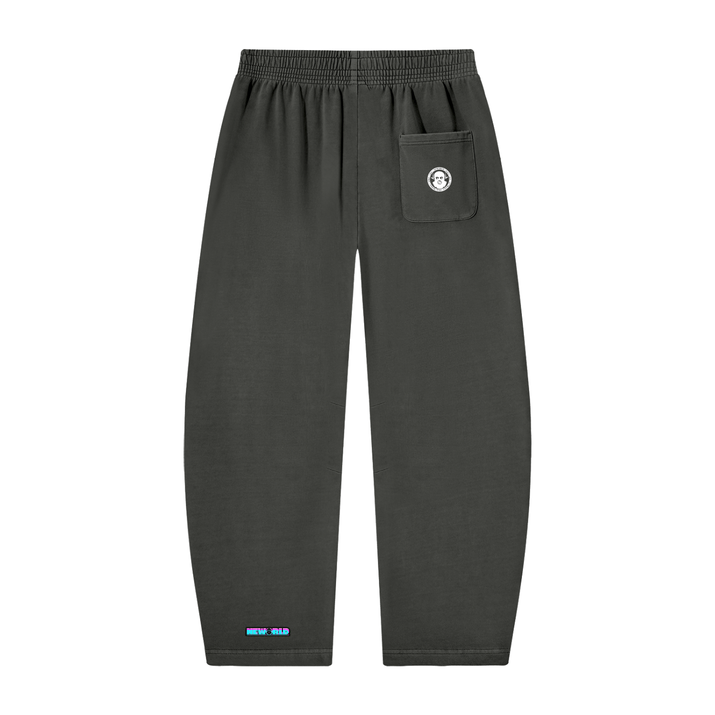 Unisex Vintage Washed Barrel Leg Sweatpants