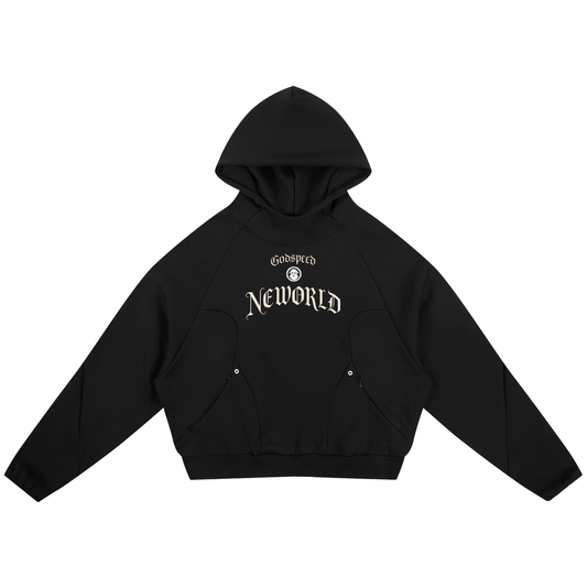 Curved Panel Raglan Hoodie