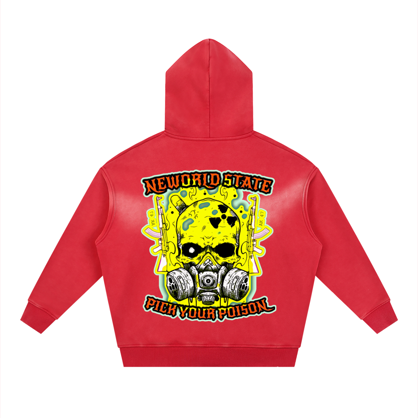 Sunfade Two-way Zipper Boxy Fleece Hoodie