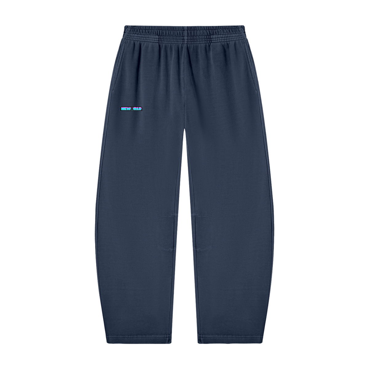 Unisex Vintage Washed Barrel Leg Sweatpants