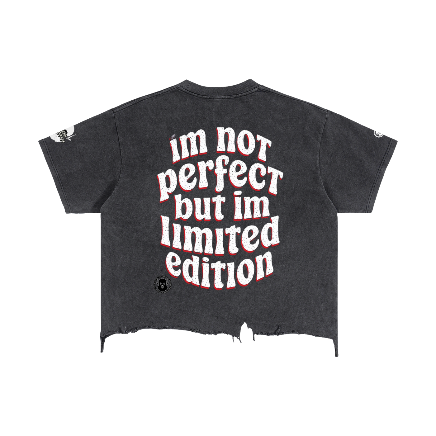 Vintage Wash Boxy Distressed Hem T-Shirt