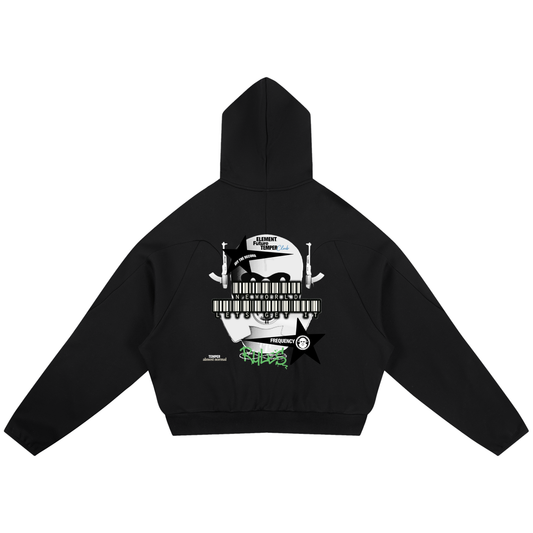 Curved Panel Raglan Hoodie