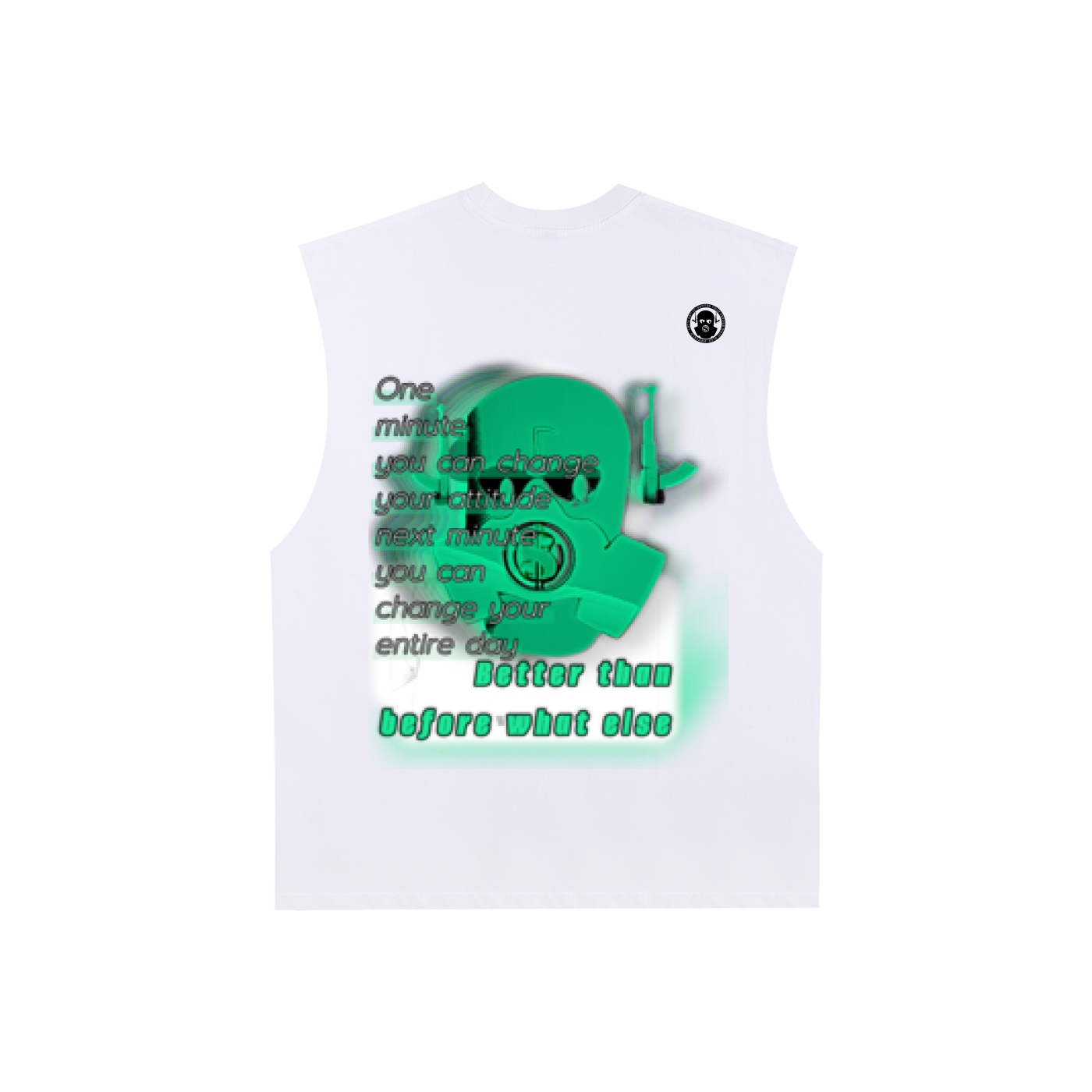 Raw Edge Cotton Tank Top